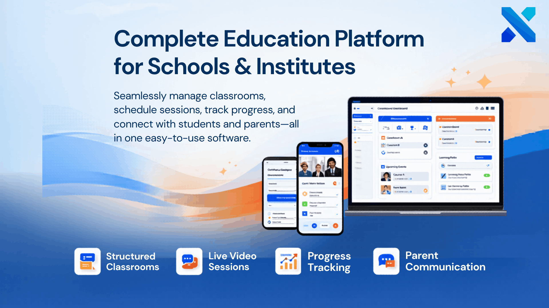 PES educational platform homepage